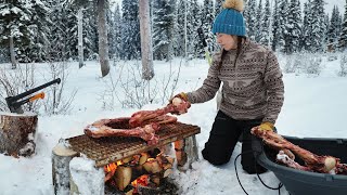 Canning Winter Food  Moose Bone Broth amp Chicken Stock [upl. by Mcroberts]