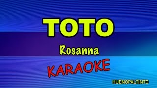 Karaoke Toto  Rosanna [upl. by Cornish]