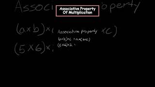 ASSOCIATIVE PROPERTY OF MULTIPLICATION Full video out now maths math education mathematics [upl. by Lyj]