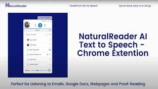 NaturalReader Chrome Extension  Listen to Any Online Text [upl. by Elatnahs]