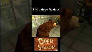 Siri Voices Review Open Season PS2 in 1 Minute retrogaming gaming retro ps2 [upl. by Ayikal]