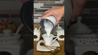 Frothed milk to go with my treat😊viralvideo fypシ sweettreats coffeetiktok coffeelovers [upl. by Braeunig]