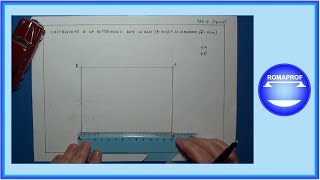 COSTRUZIONE DI UN RETTANGOLO DATE LA BASE E LA DIAGONALE 268 [upl. by Sofer]