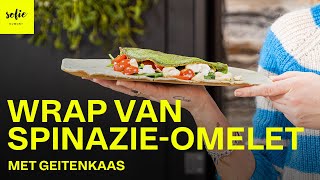 Gezonde wrap van spinazieomelet met geitenkaas  Sofie Dumont [upl. by Zipah]