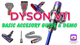 HOW TO USE THE DYSON V11 ABSOLUTE EXTRA ACCESSORIES AND TOOLS 2021 [upl. by Dlaregztif]