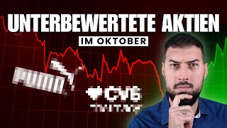 Top 3 unterbewertete Aktien im Oktober JETZT kaufen [upl. by Tabitha]