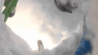 La Plagne  Décembre 2012  Avalanche  GoPro [upl. by Lleunamme]