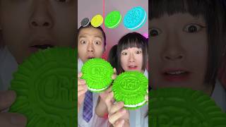 Rainbow Oreo Challenge ASMR 🥵Chocolate asmr mukbang [upl. by Sheley23]