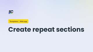 Create repeat sections  SafetyCulture Tutorials [upl. by Pelage]