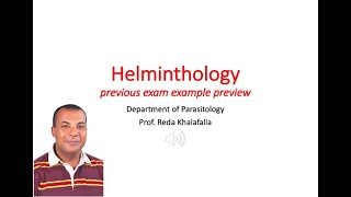 helminthology exam preview 20 21 [upl. by Davy]