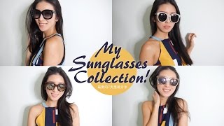 My Sunglasses Collection！ 7支最愛的墨鏡分享 ♥Nancy [upl. by Anaerb493]