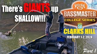 Bassmaster College Series PRACTICE on CLARKS HILL [upl. by Ellesig109]