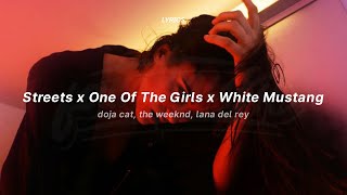 streets x one of the girls x white mustang lyrics sped up  reverb [upl. by Noeht]