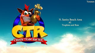 CTR 1 N Sanity Beach Area Trophies And Boss Ripper Roo [upl. by Reames]