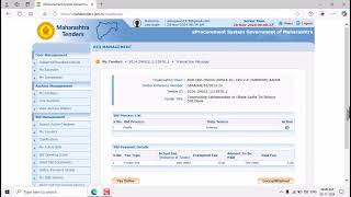 06 Tenders Maharastra Online Payment Verification [upl. by Idnib]