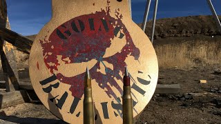 34quot AR 500 Steel vs 50 Cal SLAP Rounds [upl. by Cralg]