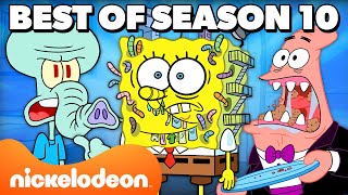 SpongeBobs Best of Season 10 Marathon for 90 MINUTES  Nicktoons [upl. by Zorah]