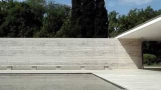 Mies Van der Rohe Barcelona Pavilion ミース 設計 バルセロナ・パビリオン [upl. by Eelta]