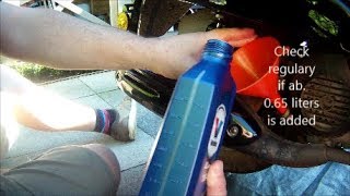 Chinese Scooter Oil Replacement GY6 ZNEN BTC AGM Baotian Berini etc [upl. by Fowler]