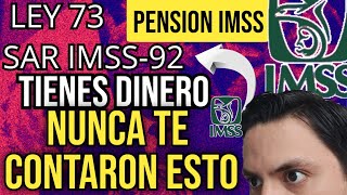 Cobra Dinero de tu PENSION IMSS ley 73 el Ahorro que no sabias que Tienes SARIMSS 92 [upl. by Jarv]