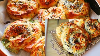 Spinach and Feta Filo Pastry  Turkish Borek Easy Vegetarian Recipe [upl. by Erek]