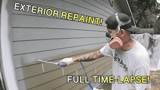 Exterior House Painting Full Timelapse [upl. by Docilla]