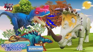 Big Indominus Rex VS Big Therizinosaurus  After Battle Review Mattel Dinosaur [upl. by Haslam663]