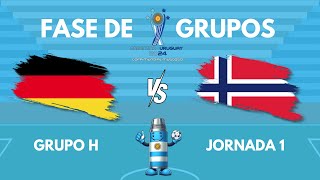 ALEMANIA vs NORUEGA  MUNDIAL FIFUSCA ARGENTINAURUGUAY 2024 GRUPO H FECHA 1 [upl. by Divd]