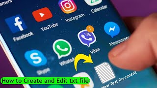 How to open and edit txt file in android mobile [upl. by Igor]