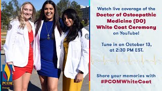 PCOM Georgias DO Class of 2027 White Coat Ceremony  Livestream [upl. by Willin]