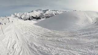 Skiing Arlberg Lech February 2024 Day after a powder dump with music [upl. by Galan]