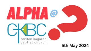 Alpha course at CKBC promo 1 2024 [upl. by Verlee]