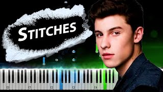 Shawn Mendes  Stitches Piano Tutorial [upl. by Ettelimay315]