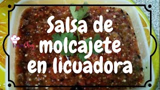 SALSA DE MOLCAJETE EN LICUADORA  Weris Chuy [upl. by Cicero]