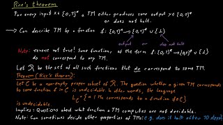 Rices Theorem [upl. by Enirehtacyram572]