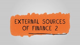 External Sources of Finance 2  BTEC Tech Award in Enterprise [upl. by Avilys]