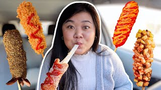 TRYING EVERY KOREAN CORN DOG in SF Bay Area [upl. by Damalis]