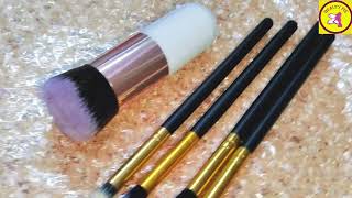 How to use basic makeup brushes unboxing [upl. by Adiell]