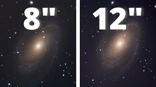 8quot vs 12quot Telescopes  The BODES GALAXY [upl. by Adnaluoy]