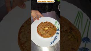 Onion Paratha Recipe 😋 onionparatha recipe easyrecipe ytshorts viralshort shorts [upl. by Ahsienar]