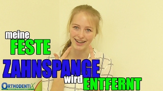 Feste ZAHNSPANGE wird ENTFERNT  Orthodentix [upl. by Nylsej732]