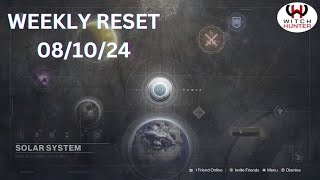 Destiny Weekly Reset 081024 Weekly Raid and Nightfall [upl. by Shepley]