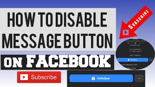 HIDE MESSAGE BUTTON sa FACEBOOK  Paano mag Disable ng Message Button sa Facebook [upl. by Brause813]