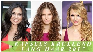 Kapsels krullend lang haar 2017 [upl. by Jabin]