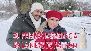 HAITHAM EN SU PRIMERA EXPERIENCIA VIENDO LA NIEVE [upl. by Publia128]