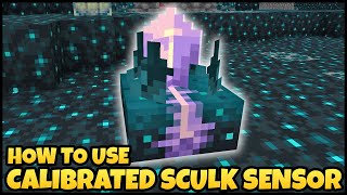 How To Use CALIBRATED SCULK SENSOR In MINECRAFT [upl. by Elocin]