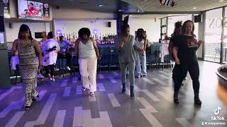 Ms Markita demonstrating Spot Right with the Push on 4 chicagosteppin [upl. by Cottle]