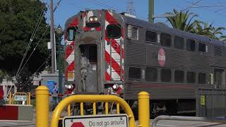 Caltrain at Burlingame  6624 [upl. by Neeruam]