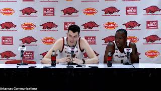 Zvonimir Ivisic Johnell Davis recap their first official win at Arkansas [upl. by Floris]