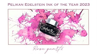 Pelikan Edelstein Ink of the Year 2023  Rose Quartz Review and Comparisons [upl. by Kristoforo389]